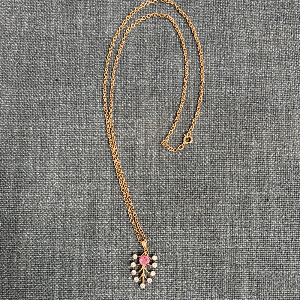 Vintage Van Dell multi colored gemstone necklace. 12K Gold Filled 24” length